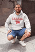Featuring a burly bear who's as proud of Canada as he is of his fish-catching skills, this hoodie is the ultimate companion for those who want to look grizzly while staying snuggly.